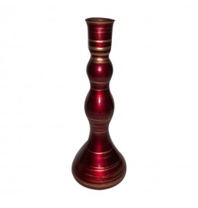 Patagonia Candlestick cm 27 Red Gold Decoration